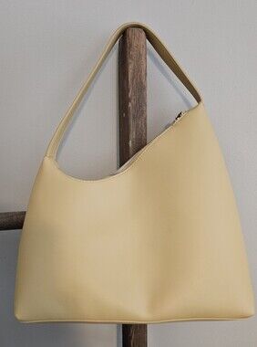 Street Level Pale Yellow Shoulder Hobo Bag